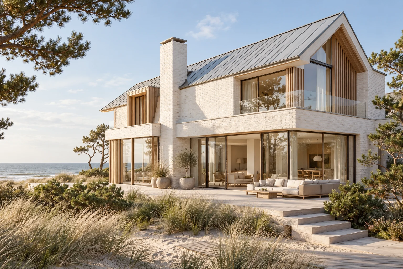 Een rustige materiaalcombinatie — ontwerpconcept